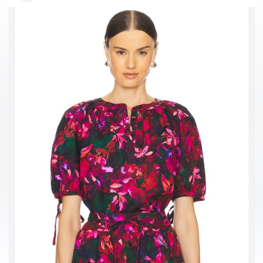 Ulla Johnson 🔥 VIENNE Hibiscus 🌺 top